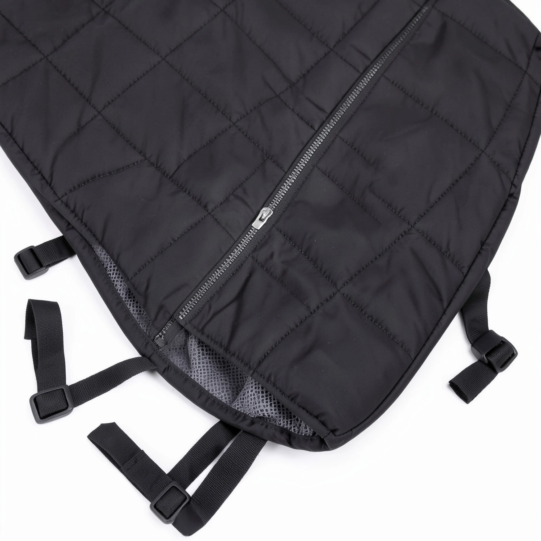 Car Seat Cover with Center Access, close-up detail